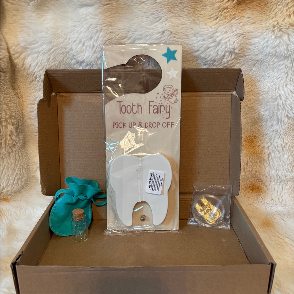 Tooth fairy pick up and drop off for boy or girl